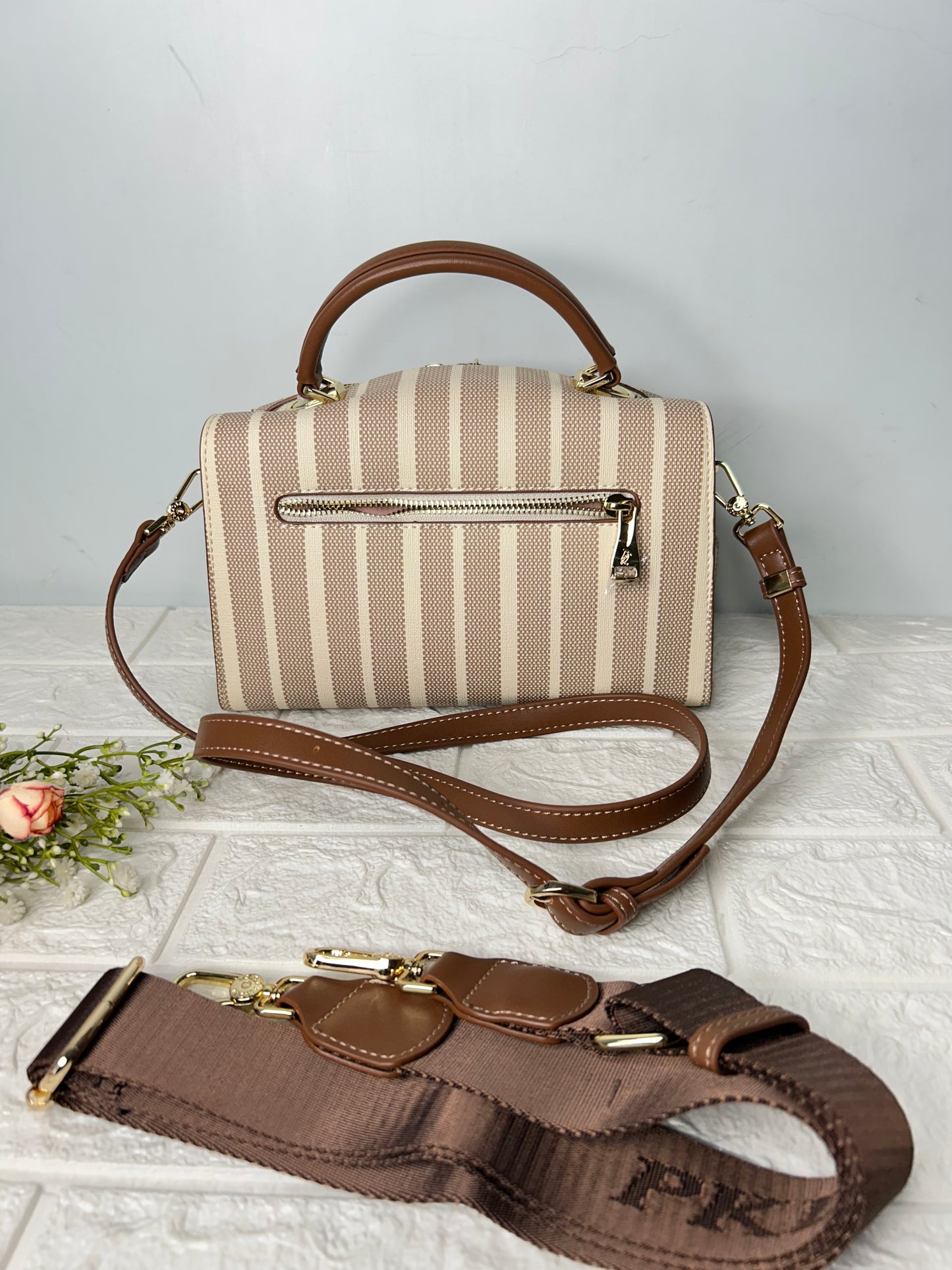 Stripe Barrel Bag!