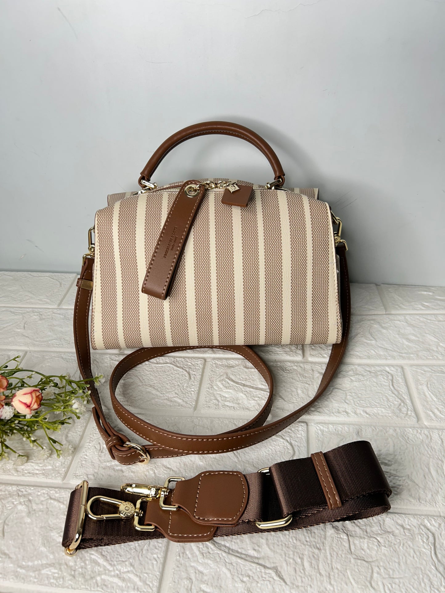 Stripe Barrel Bag!