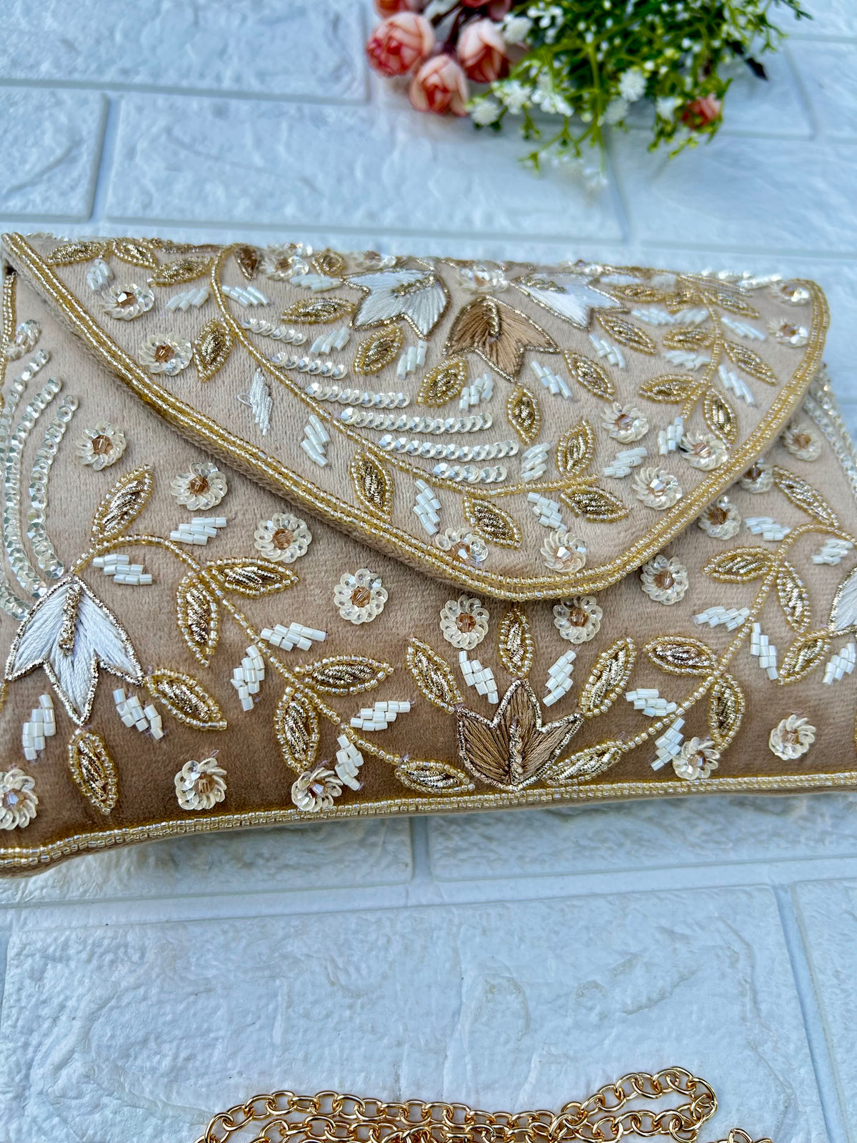 Golden Grace Clutch