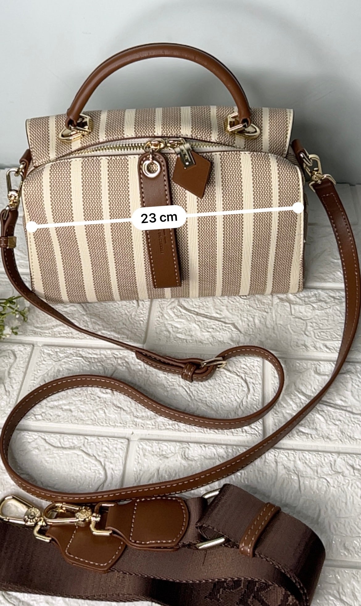 Stripe Barrel Bag!