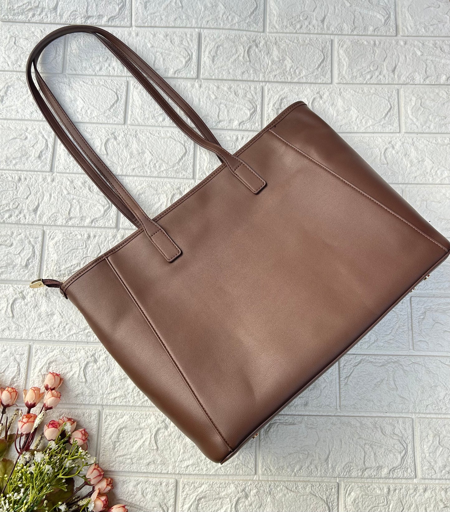 Floral Accent Tote