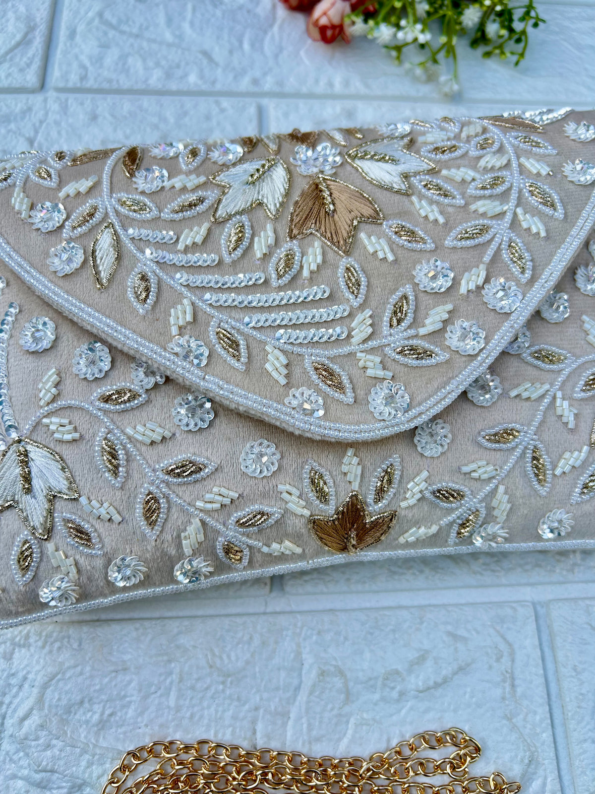 Golden Grace Clutch