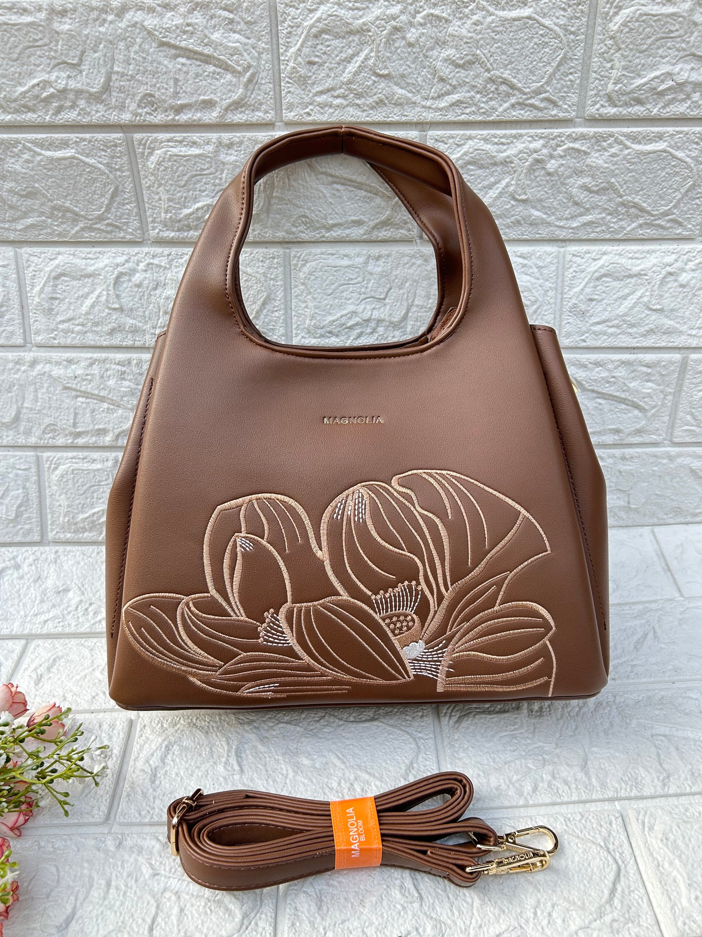 Floral Accent Handbag