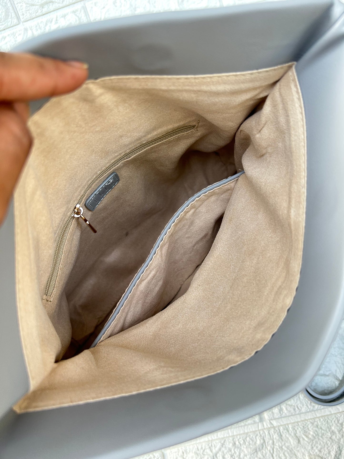 Grey Luxe Bag