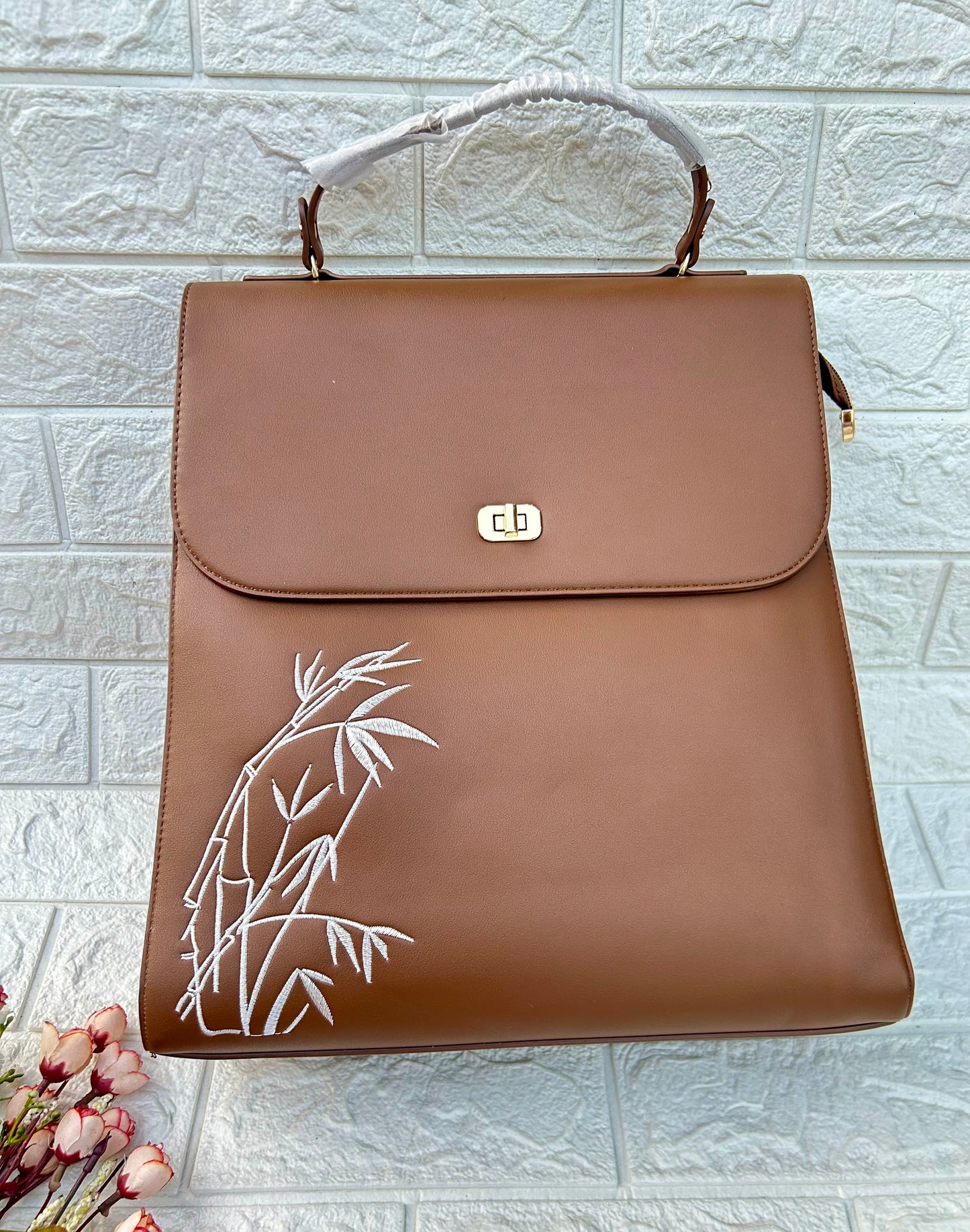 Floral Accent Backpack