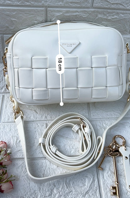 White luxe bag