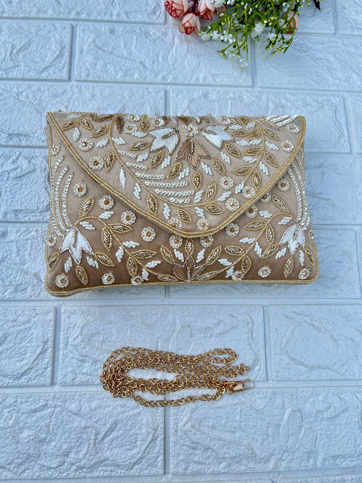Golden Grace Clutch