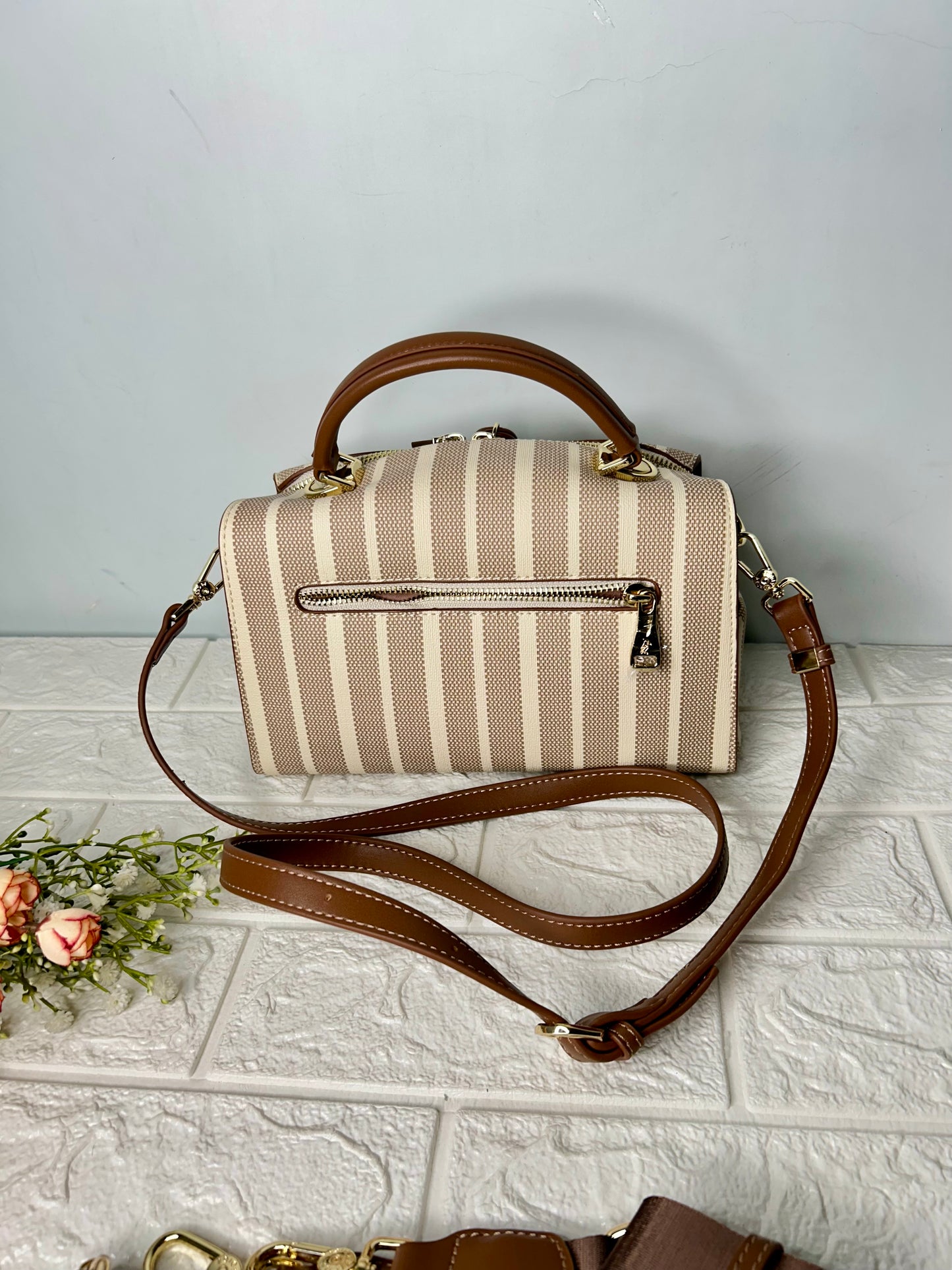 Stripe Barrel Bag!