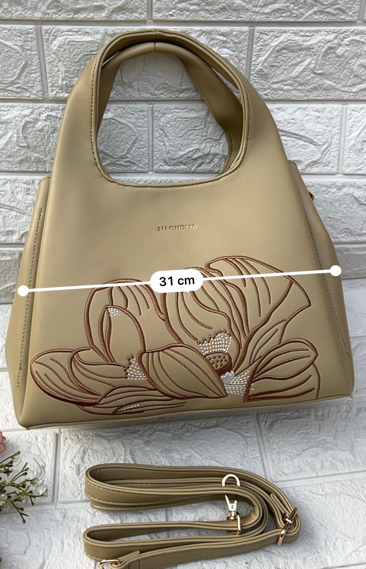 Floral Accent Handbag