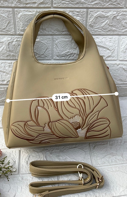 Floral Accent Handbag
