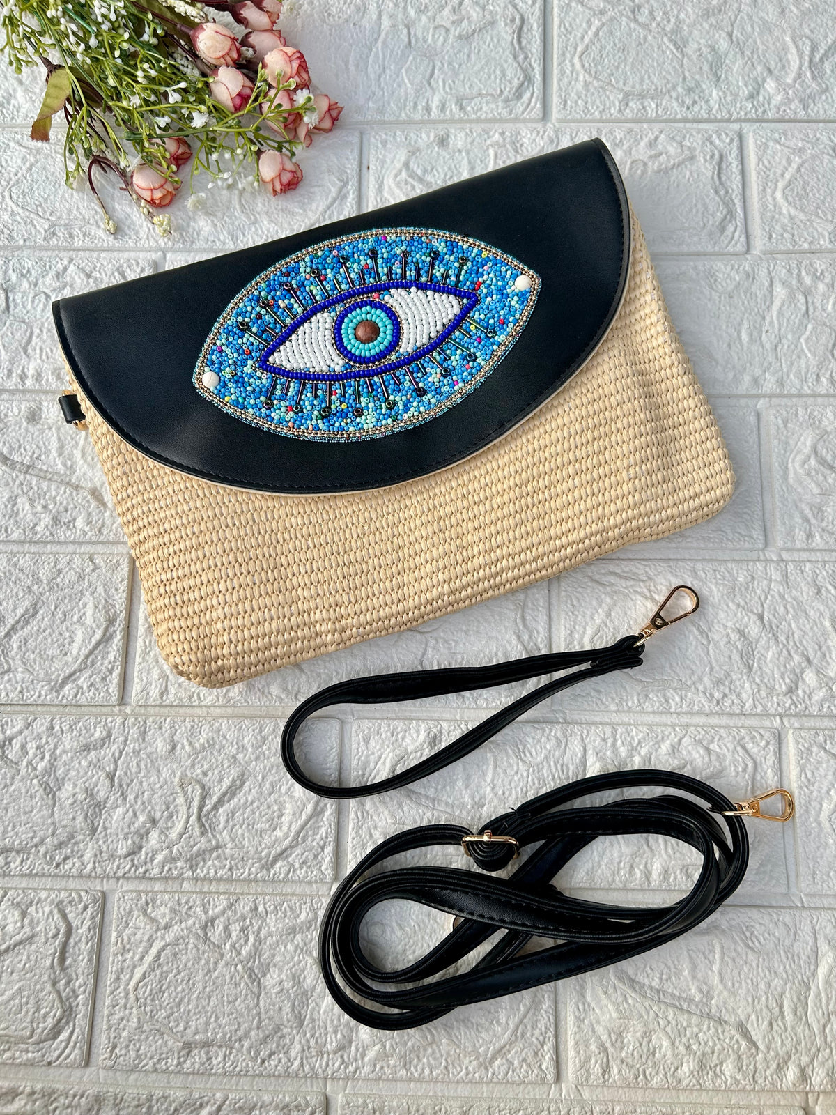 Boho Beaded Sling Bag