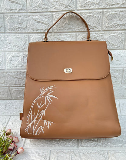 Floral Accent Backpack