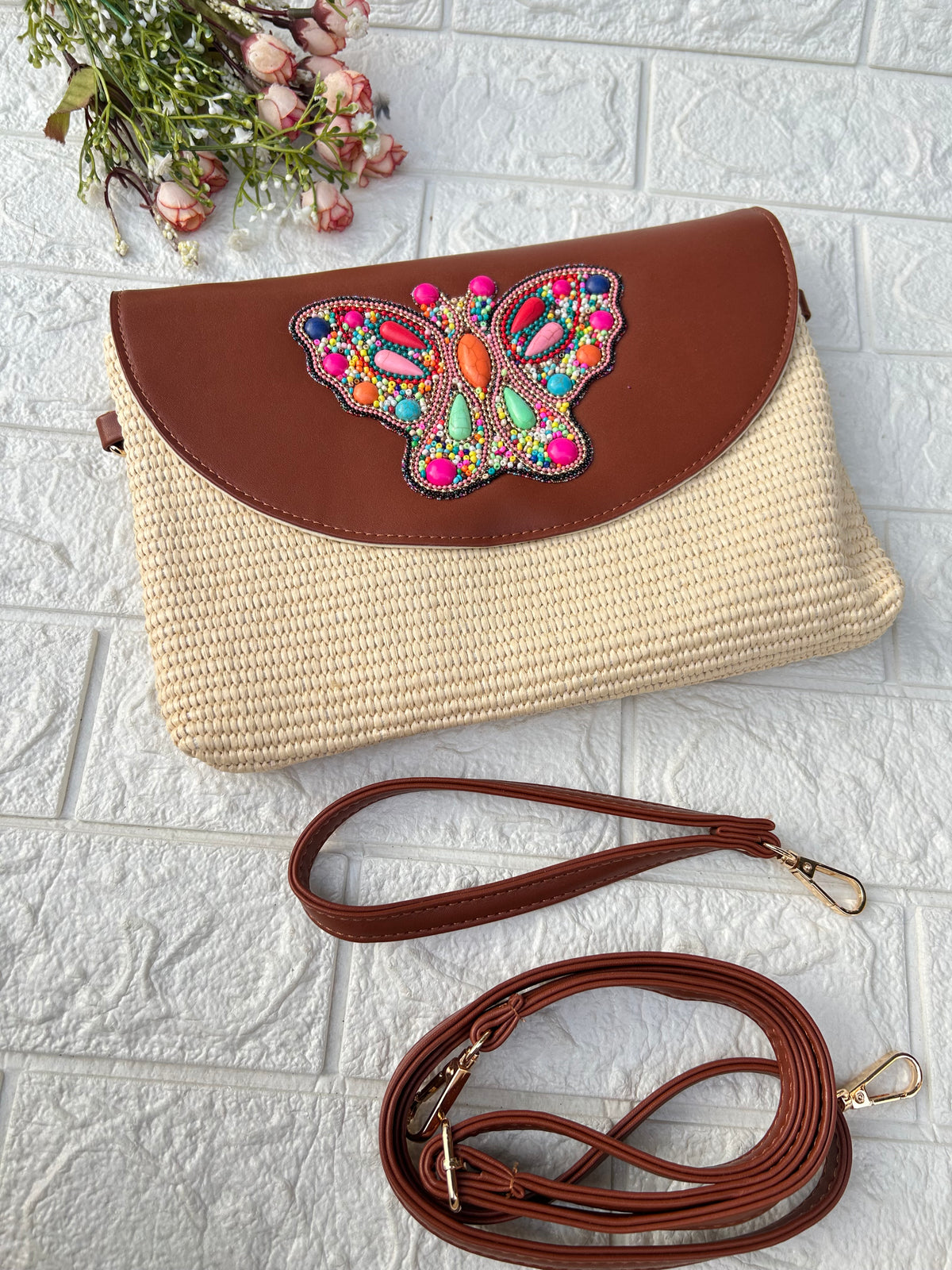 Boho Beaded Sling Bag