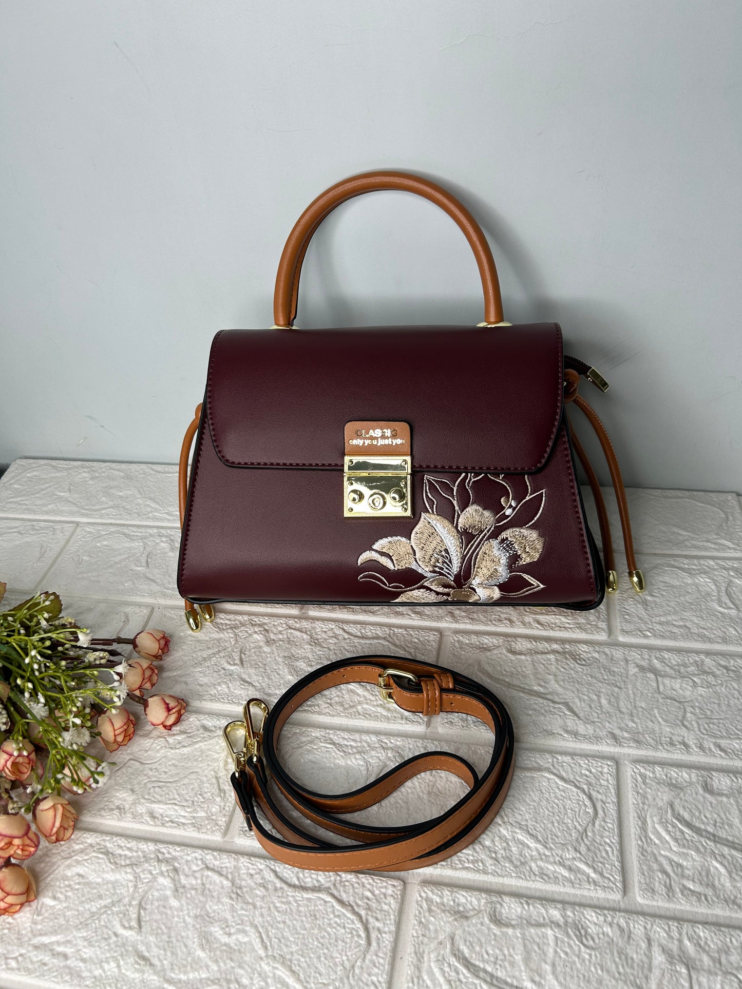 Floral TopHandle Bag ￼