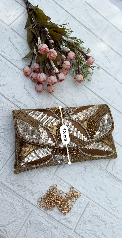 Peacock clutch