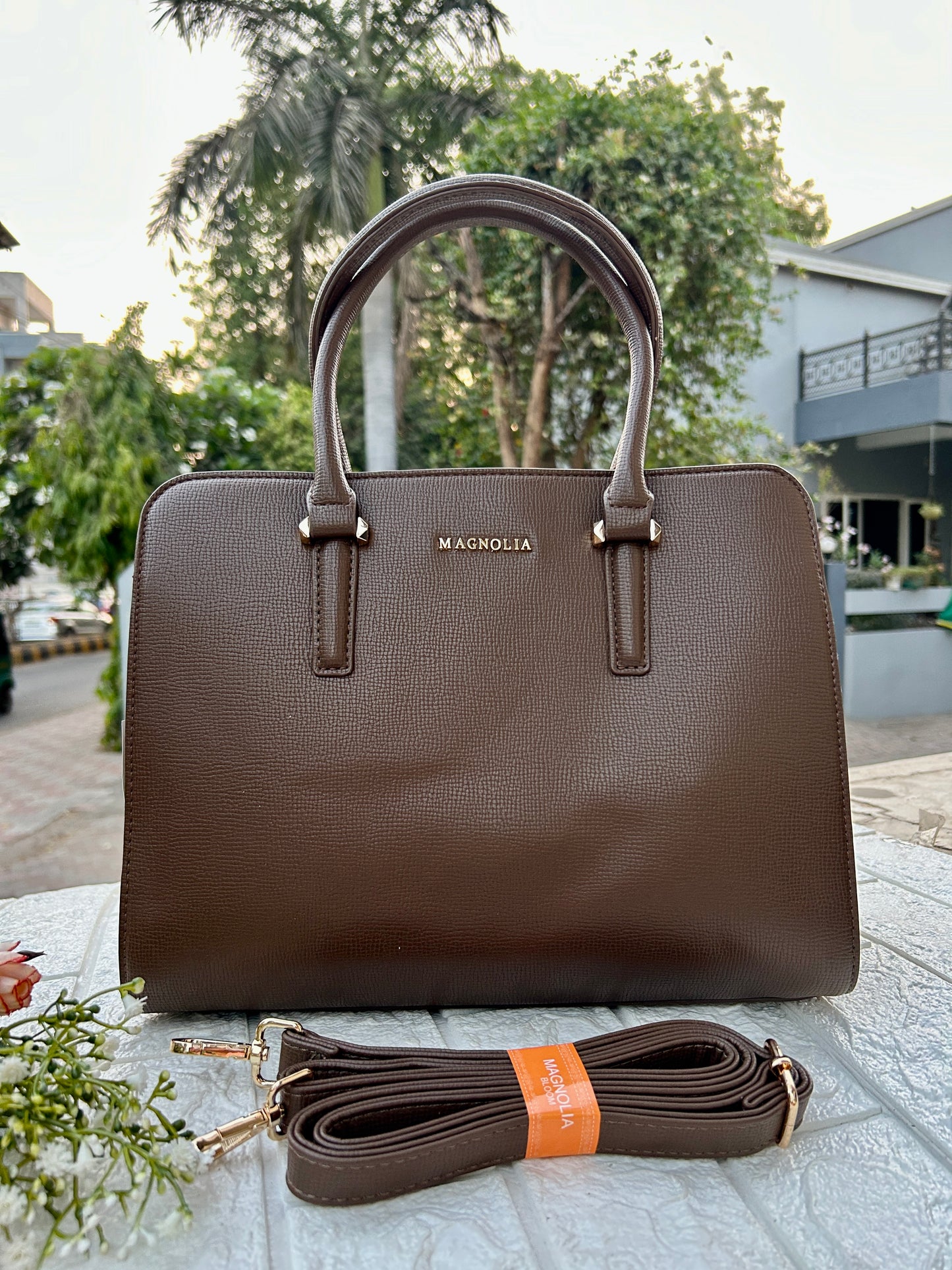 Peony Bloom Handbag