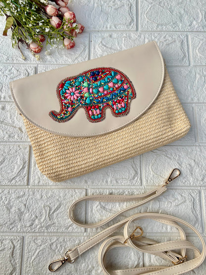 Boho Beaded Sling Bag