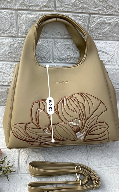 Floral Accent Handbag