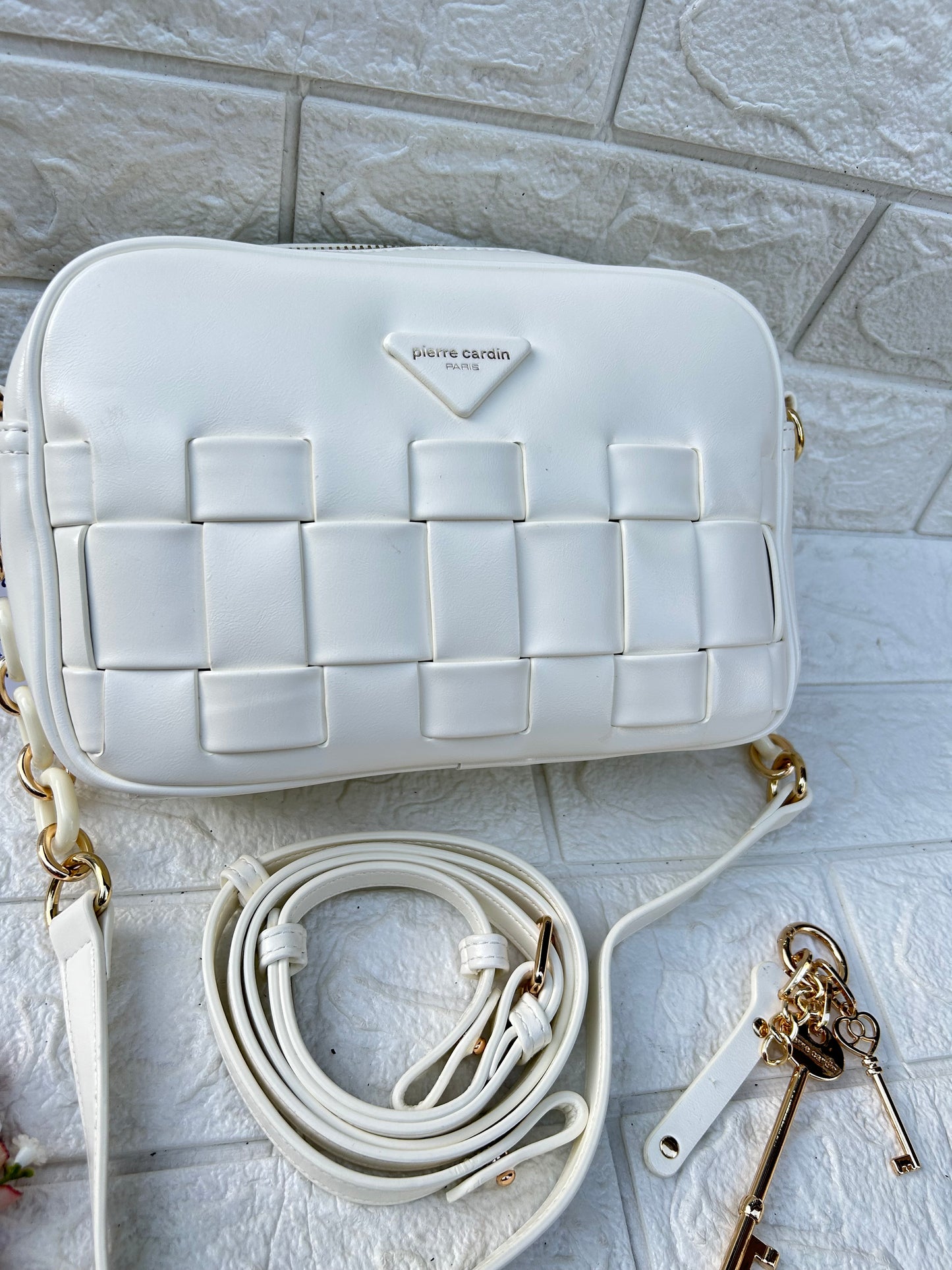 White luxe bag