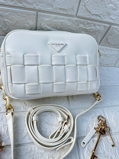 White luxe bag