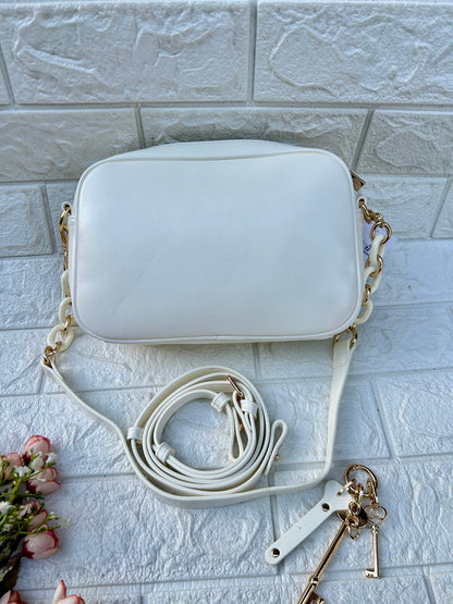 White luxe bag