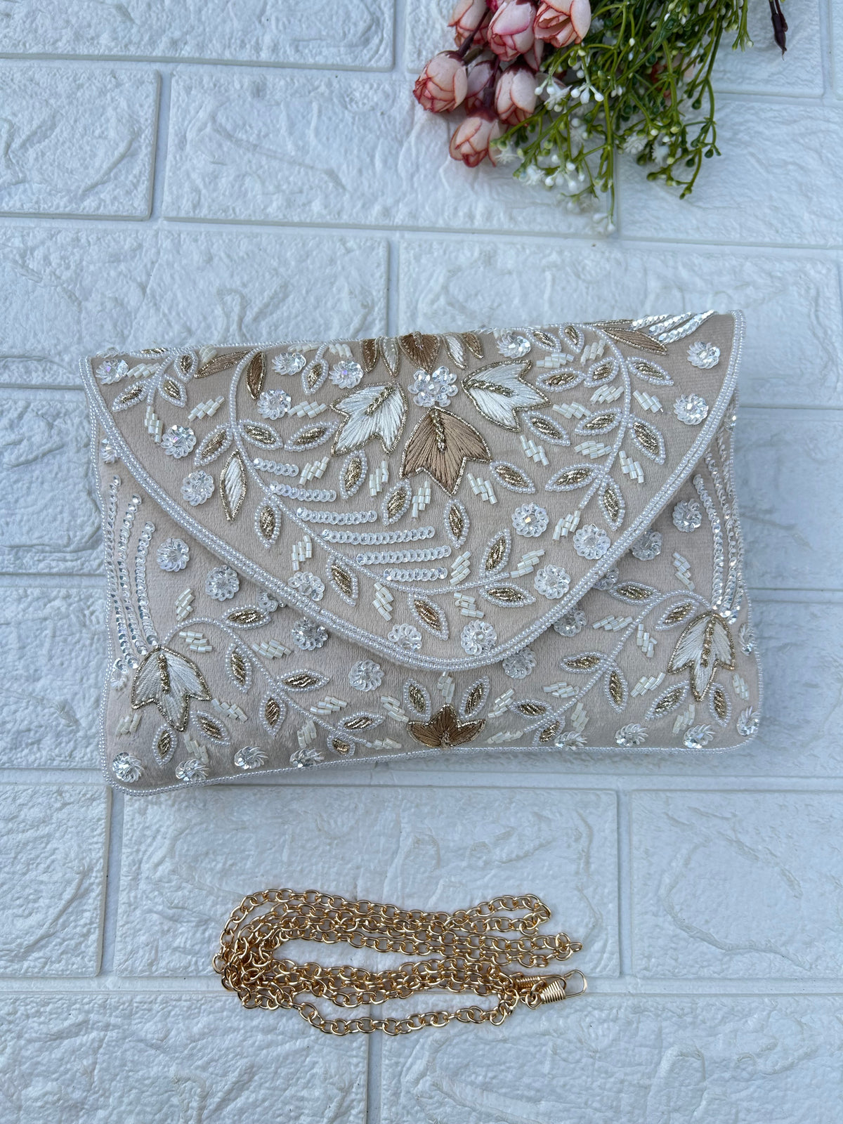 Golden Grace Clutch