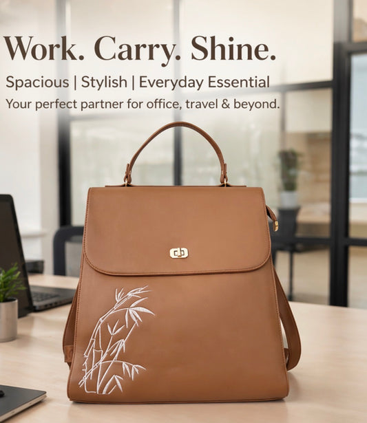 Floral Accent Backpack