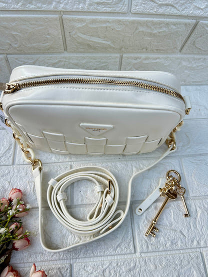 White luxe bag