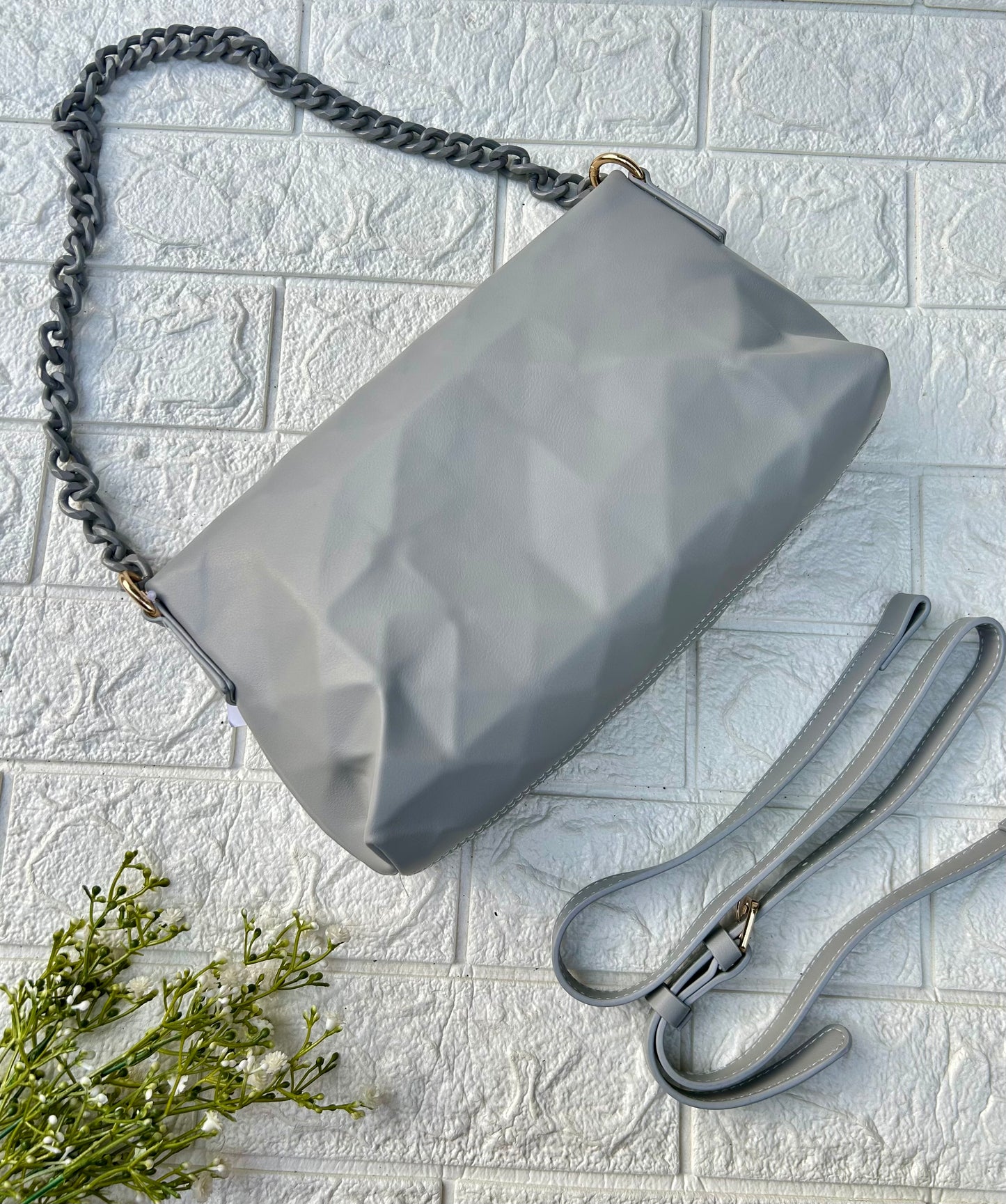Grey Luxe Bag