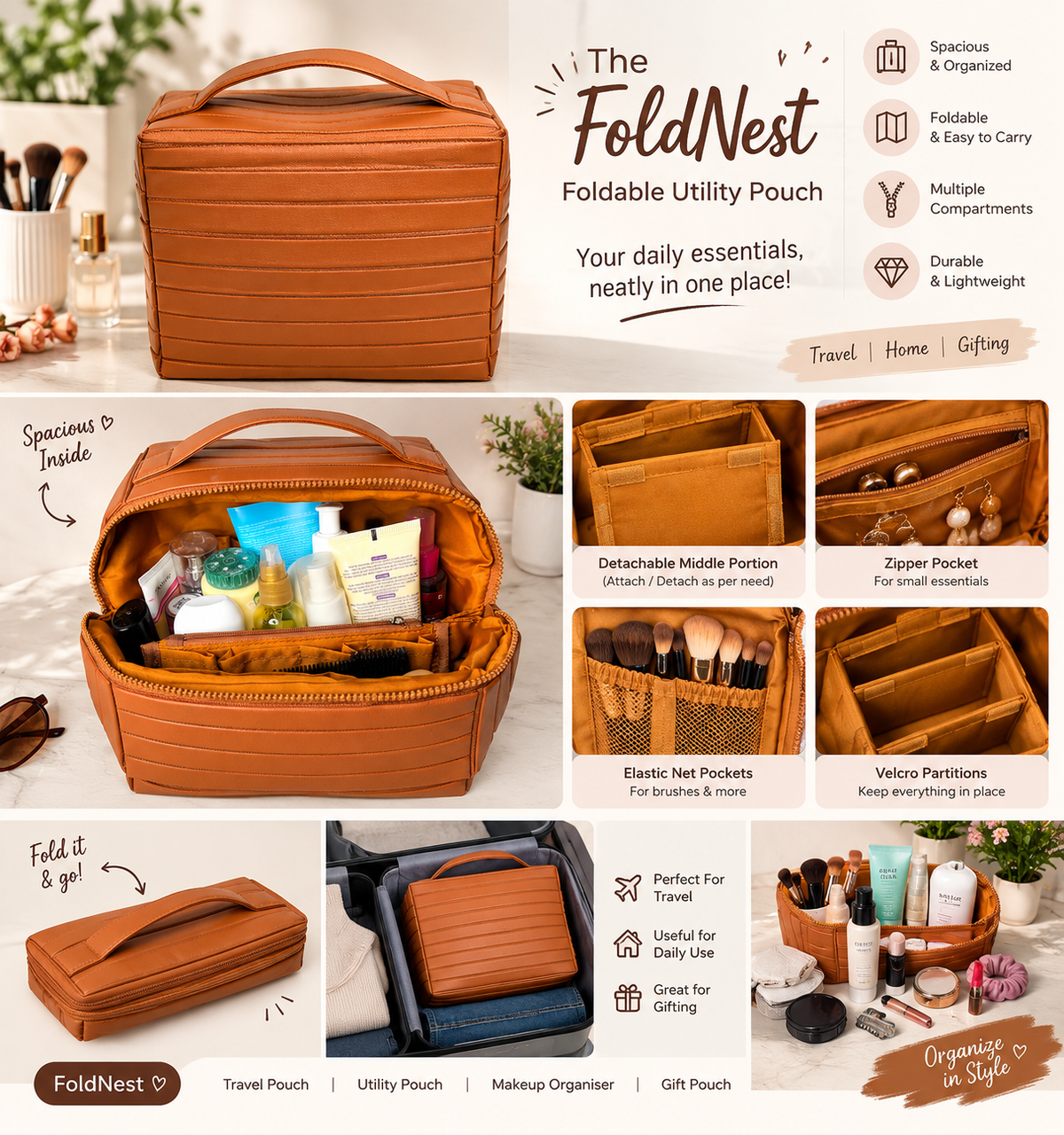 FoldNest Multi-Utility Pouch