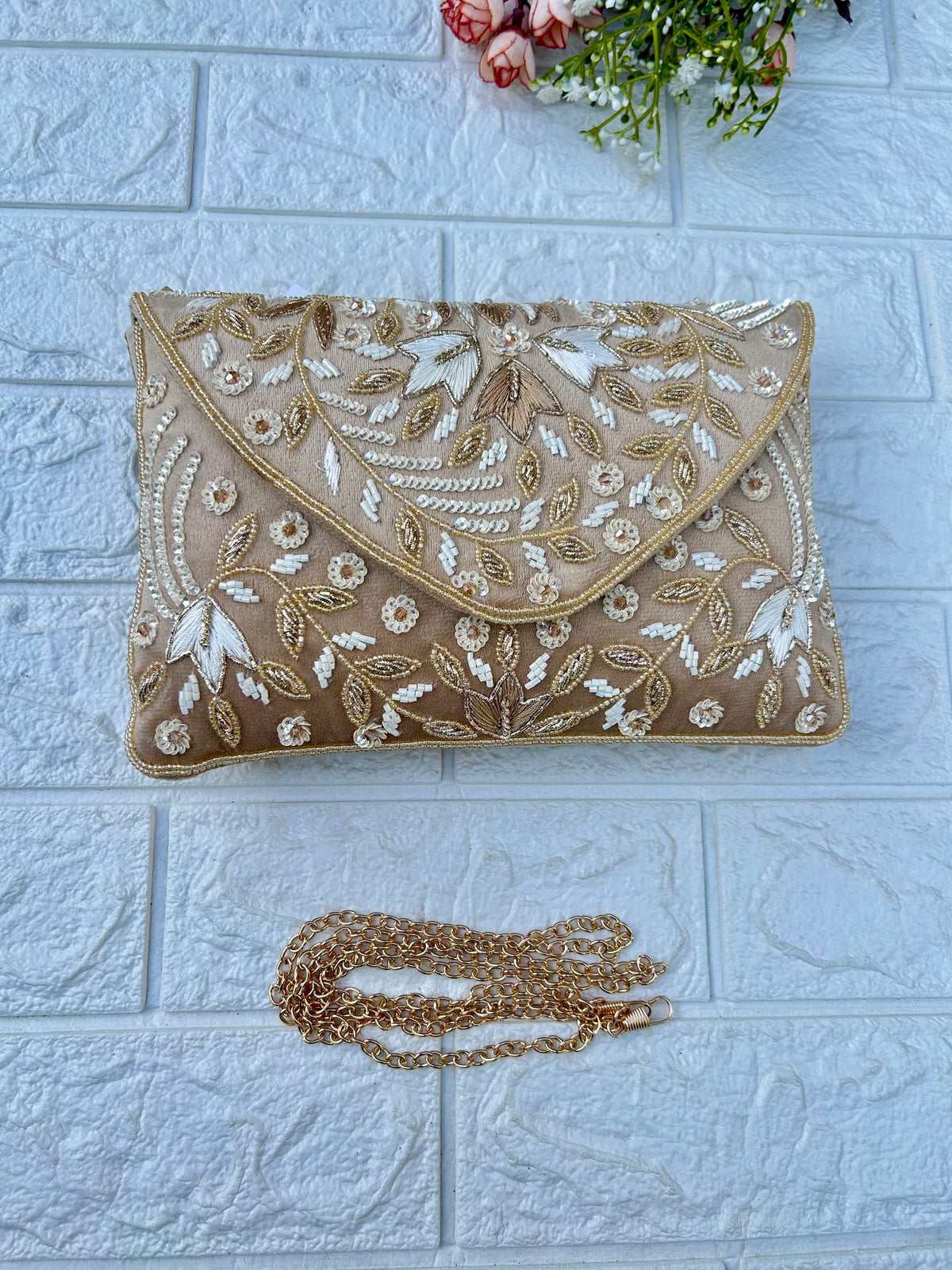 Golden Grace Clutch