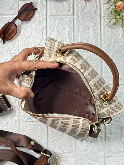 Stripe Barrel Bag!