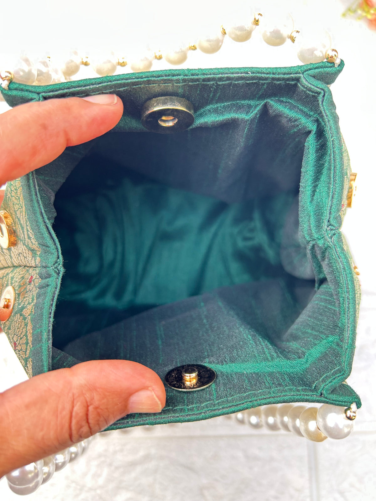 Brocade Potali bag