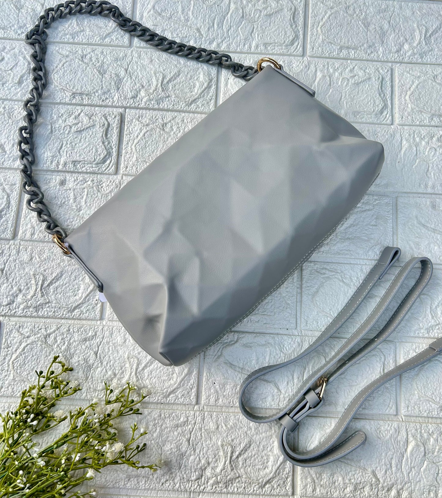 Grey Luxe Bag
