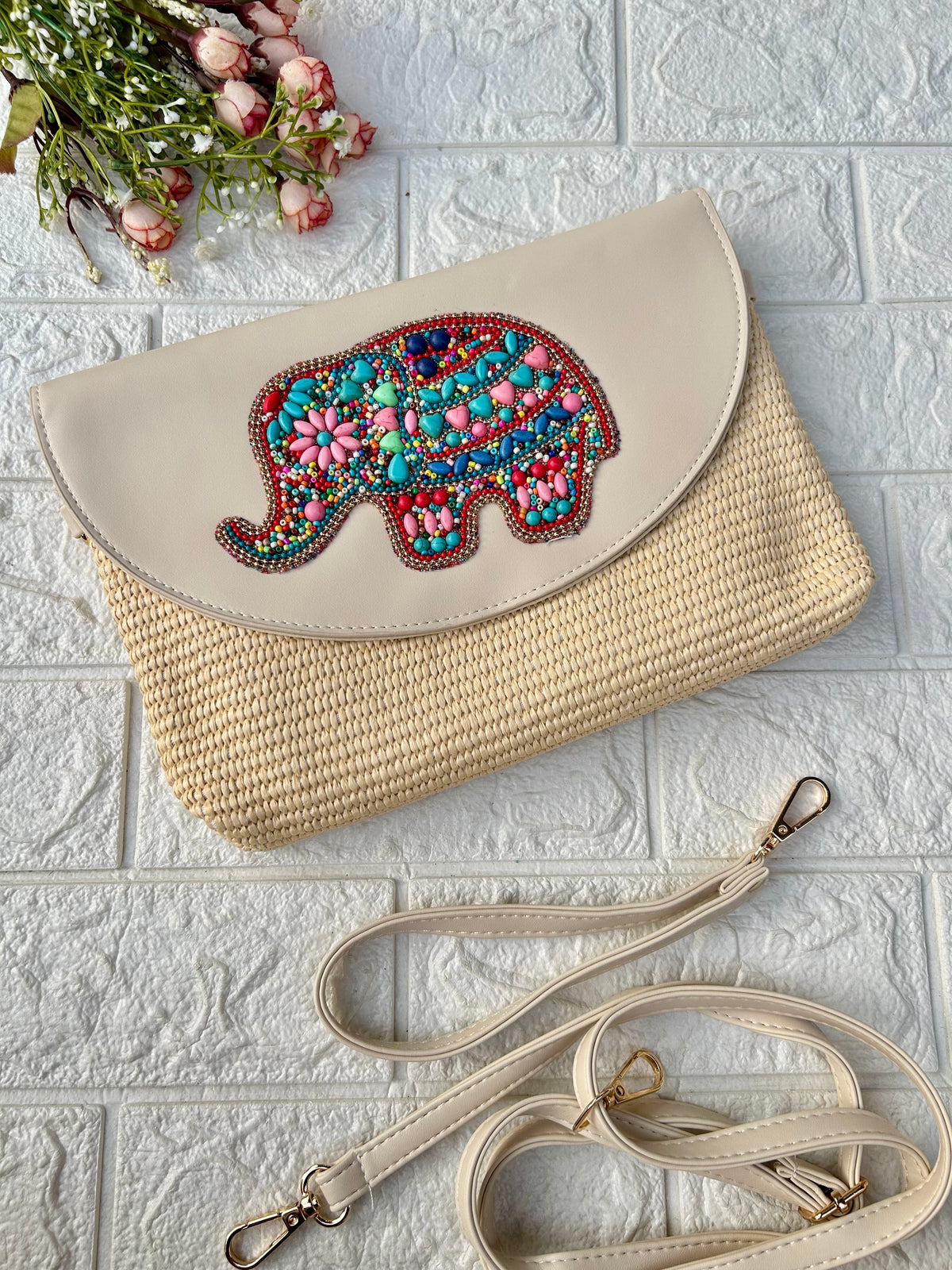 Boho Beaded Sling Bag