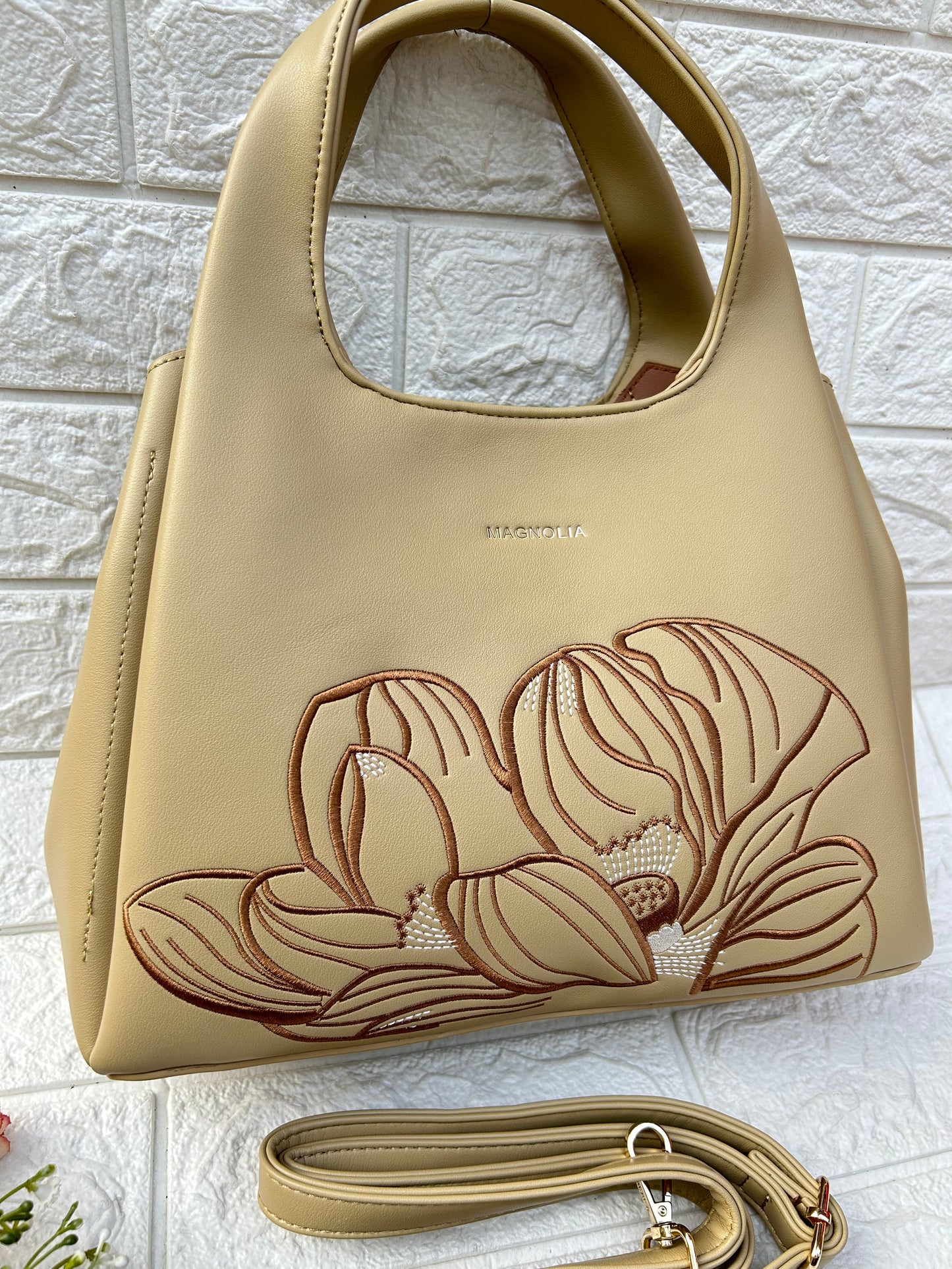 Floral Accent Handbag