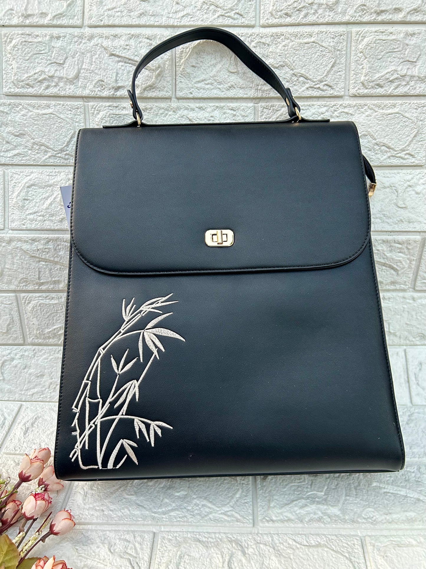 Floral Accent Backpack